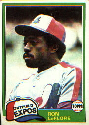 1981 Topps Baseball Cards      710     Ron LeFlore